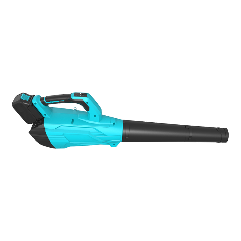 Souffleur de feuilles sans fil OT8E502 20 V, 4 vitesses et mode TURBO, volume d'air maximum de 650 m³/h, autonomie de 60 minutes pour un entretien moyen de la pelouse et du jardin.